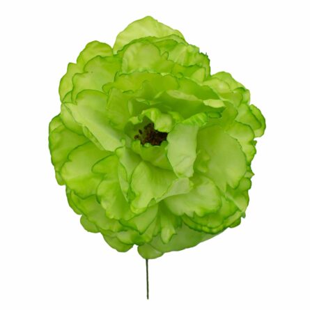 Flor de flamenca estilo peonia color Verde Césped - Imagen 1