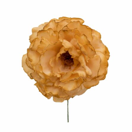 Flor de flamenca estilo peonia color Calabaza - Imagen 1