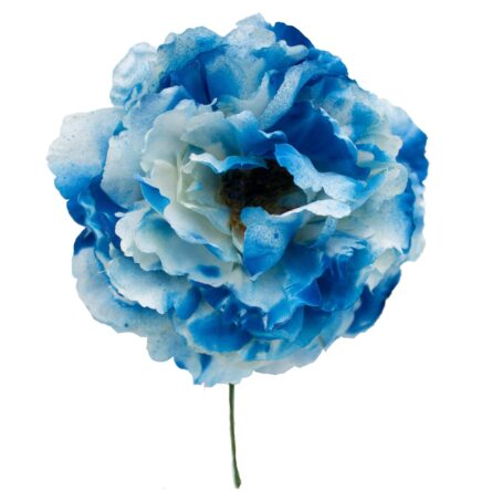 Flor de flamenca estilo peonia color Azul Marino - Imagen 1