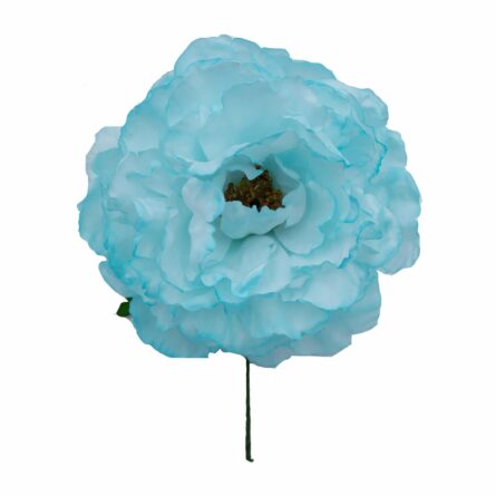 Flor de flamenca estilo peonia color Aguamarina - Imagen 1