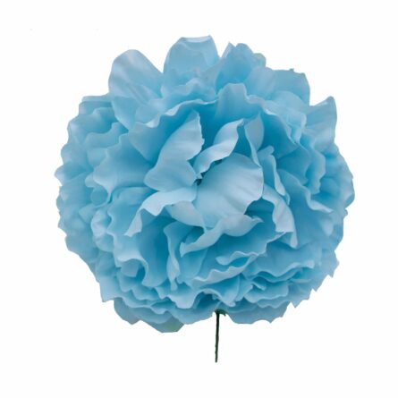 Flor de flamenca estilo peonia color Celeste - Imagen 1