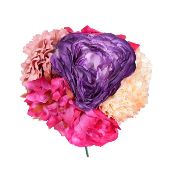 Ramillete tiara de flamenca multicolor