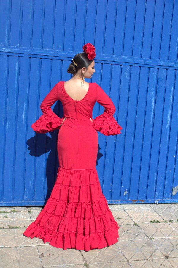 Traje de flamenca Atenea rojo