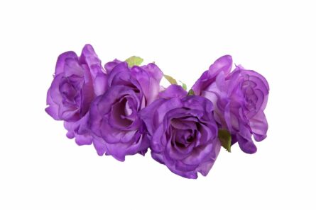Diadema de rosas en color lila - Imagen 1