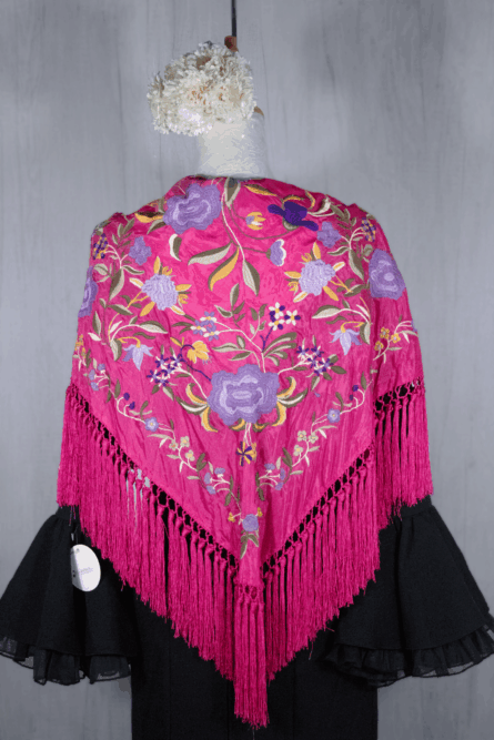 Mantón Alegría Fucsia - Imagen 1