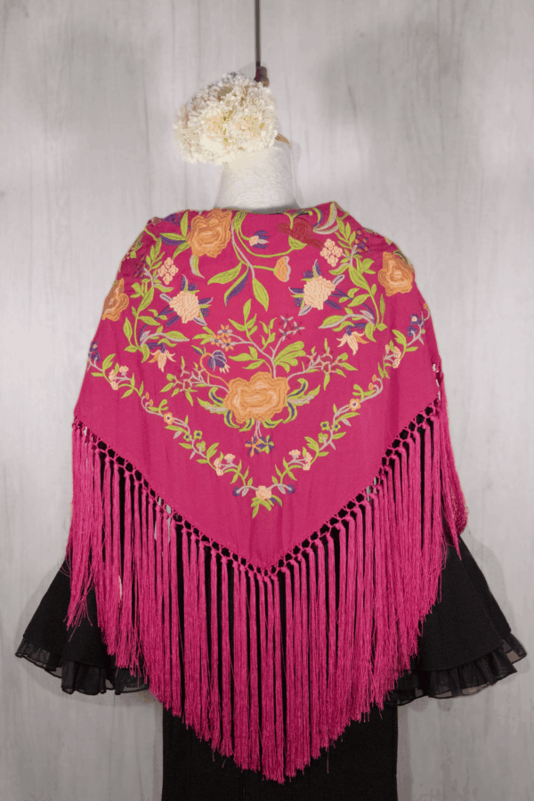 Mantón Alegría Fucsia