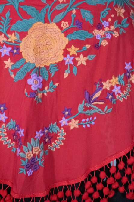 Mantón Alegría Rojo - Imagen 2
