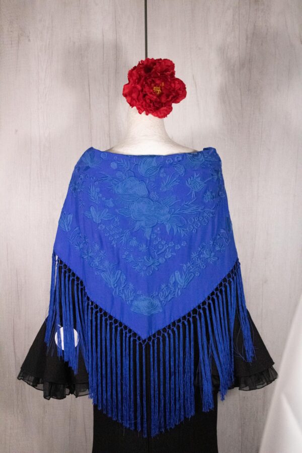 Mantón Alegría Azul Eléctrico