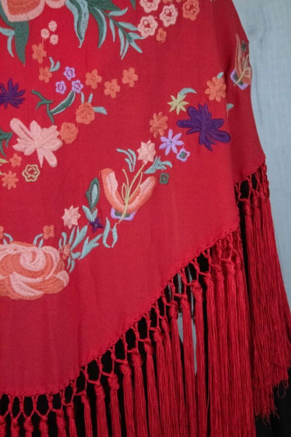 Mantón Alegría Rojo