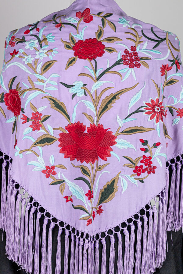 Mantón Alegría Lila