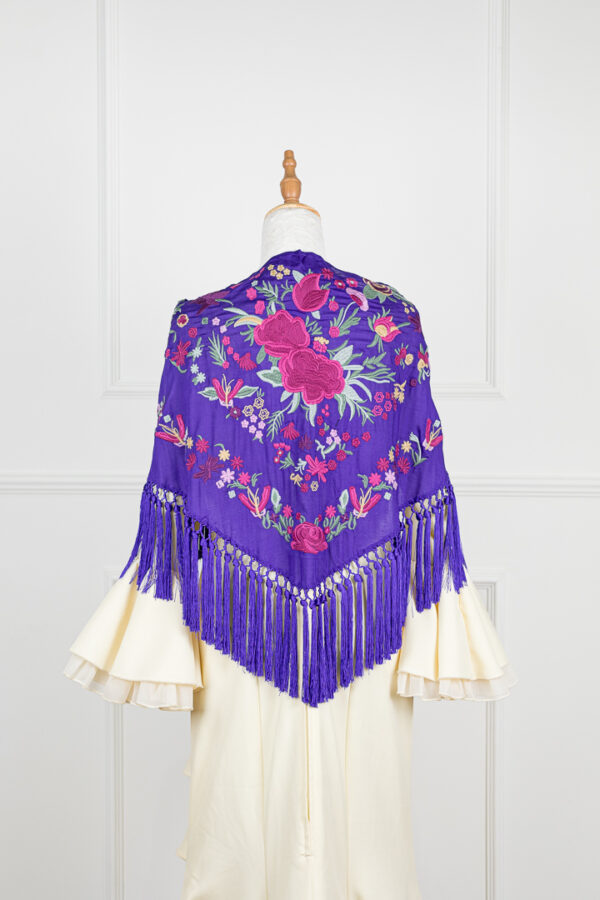 Mantón Alegría Morado