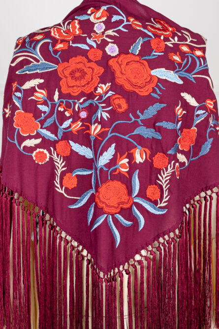 Mantón Alegría Burdeos - Imagen 2