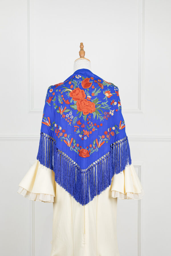 MAF310-2 Mantón Alegría Azul eléctrico