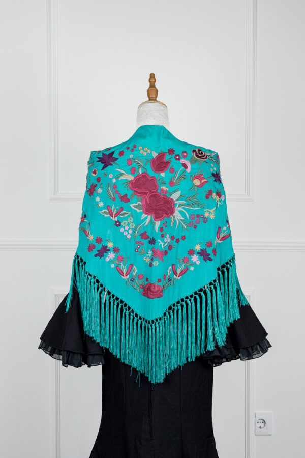 Mantón Alegría Turquesa