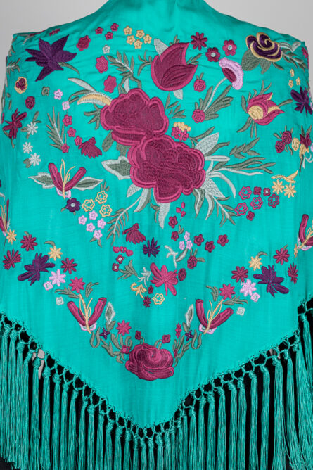 Mantón Alegría Turquesa - Imagen 2
