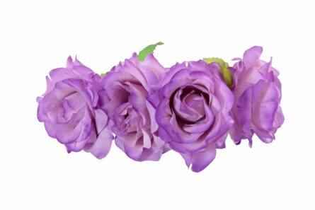 Diadema de rosas en color malva - Imagen 1