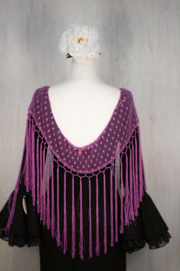 Mantón plumeti violeta