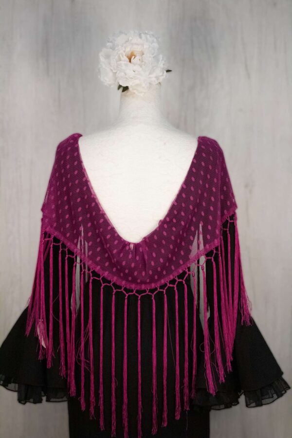 Mantón plumeti buganvilla