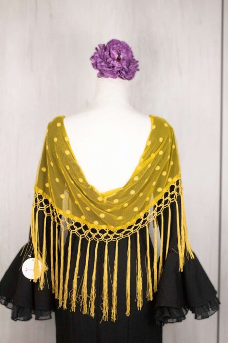 Mantón plumeti amarillo - Imagen 1