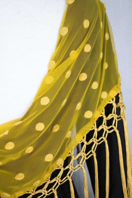 Mantón plumeti amarillo - Imagen 2
