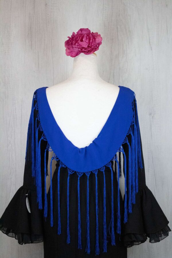Mantón niña azul eléctrico