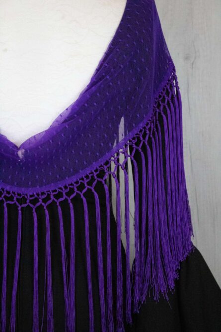 Mantón plumeti violeta - Imagen 2