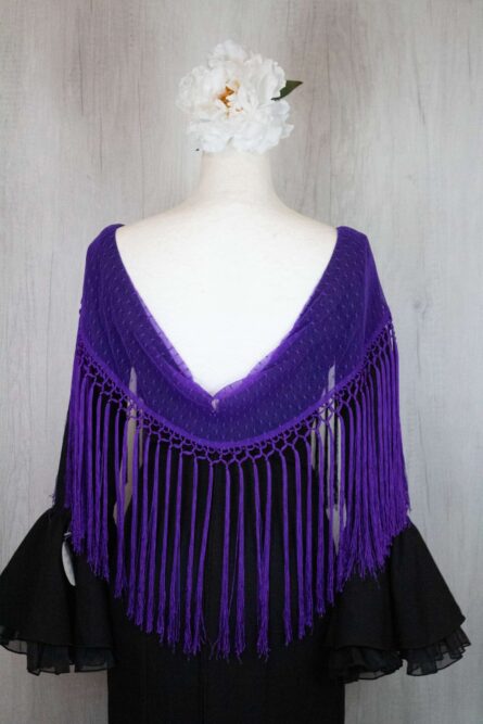 Mantón plumeti violeta - Imagen 1