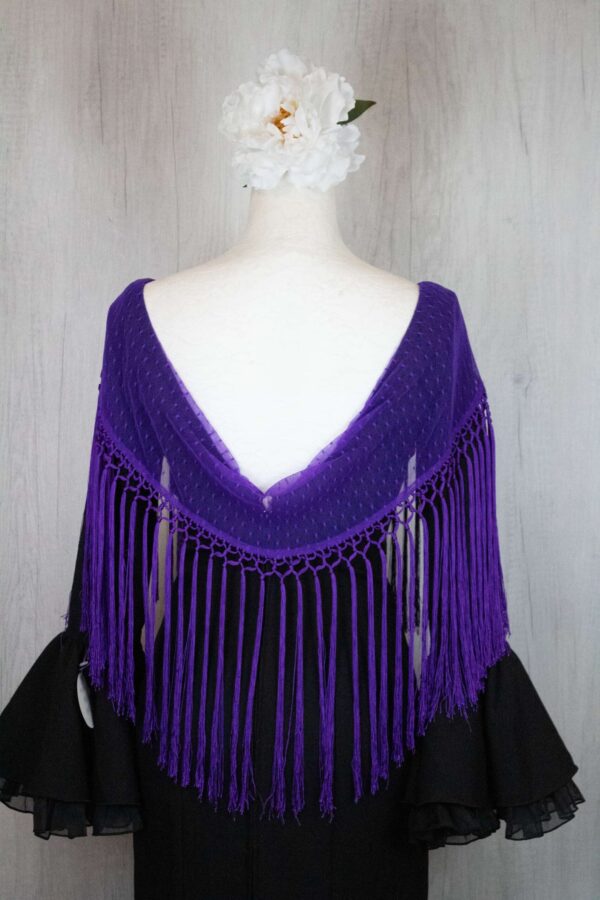 Mantón plumeti violeta