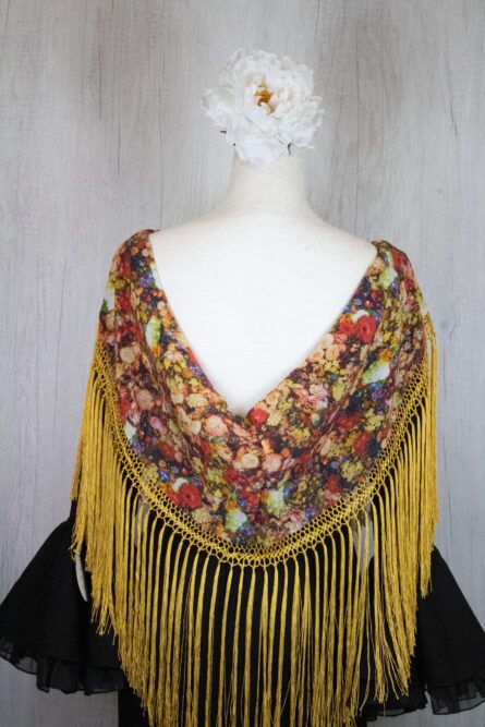 Mantón niña flores - Imagen 1
