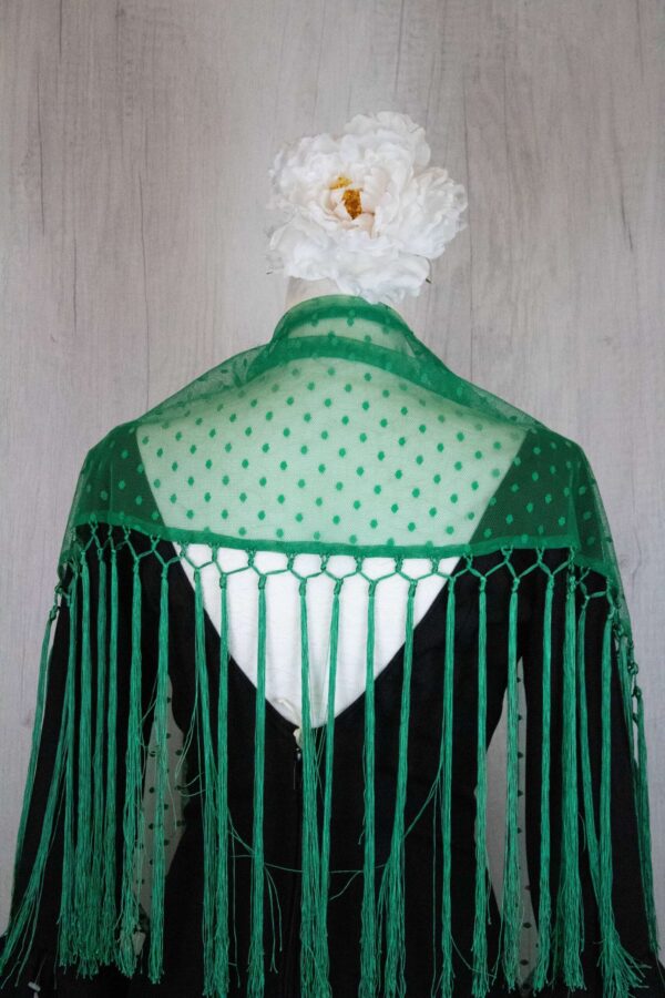 Mantón plumeti verde