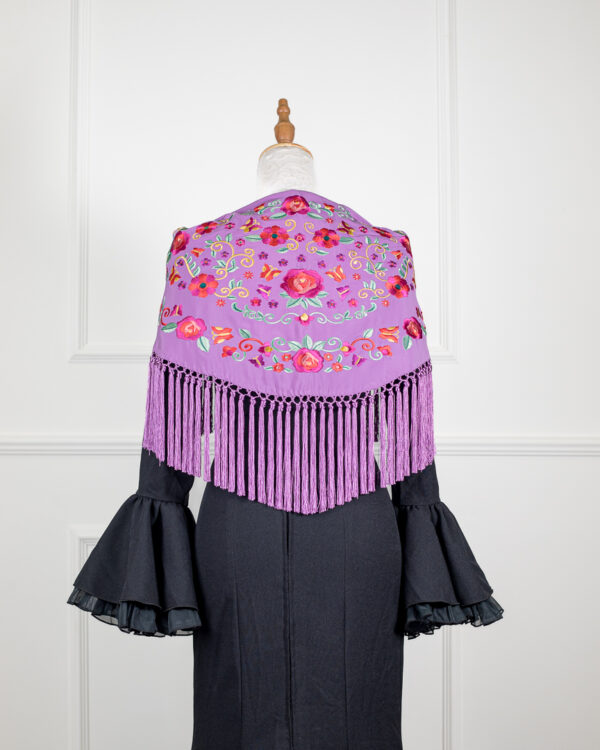 Mantón Carmen Morado