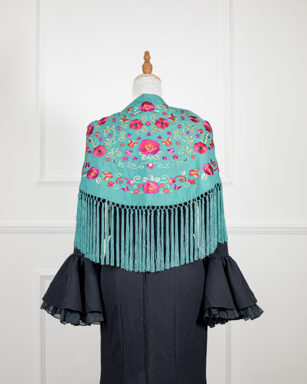 Mantón Carmen Turquesa