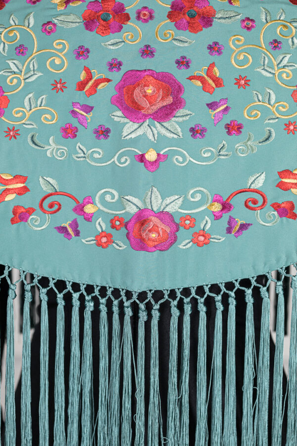 Mantón Carmen Turquesa