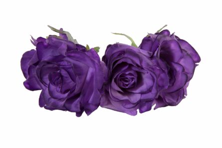 Diadema de rosas en color morado - Imagen 1