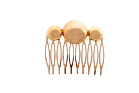 Peinecillo pequeño con combinación de bolas doradas - Imagen 1