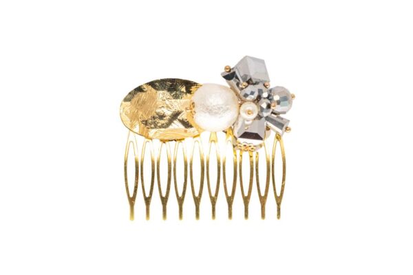 Peinecillo metal con cristales