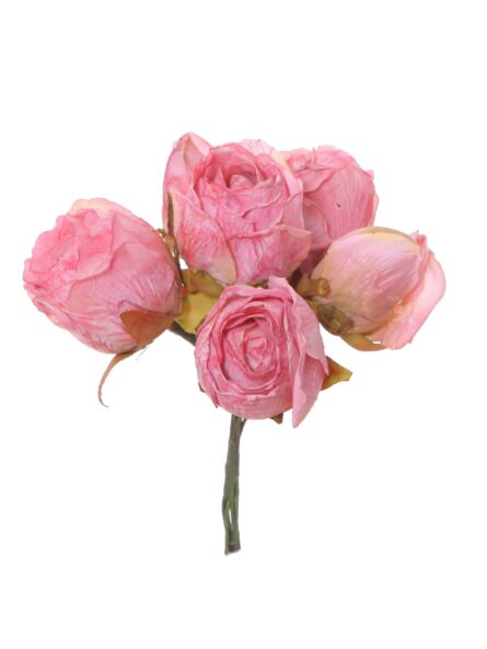 Capullo envejecido de rosas color Rosa Chicle - Imagen 1