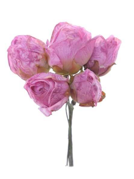 Capullo envejecido de rosas color Rosa Malva - Imagen 1