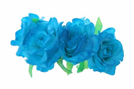 Diadema de rosas en color turquesa - Imagen 1