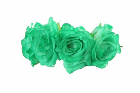 Diadema de rosas en color verde agua - Imagen 1