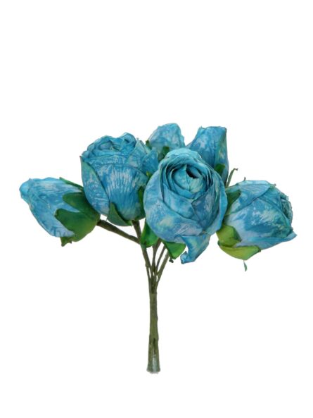 Capullo envejecido de rosas color Azul Zafiro - Imagen 1