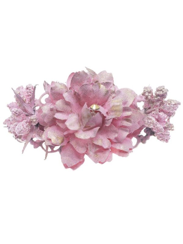 broche-de-flamenca-con-flores-de-tela-rosa-bebe-con-reflejo-dorado-01 Broche de flamenca con flores de tela rosa bebé con reflejo dorado