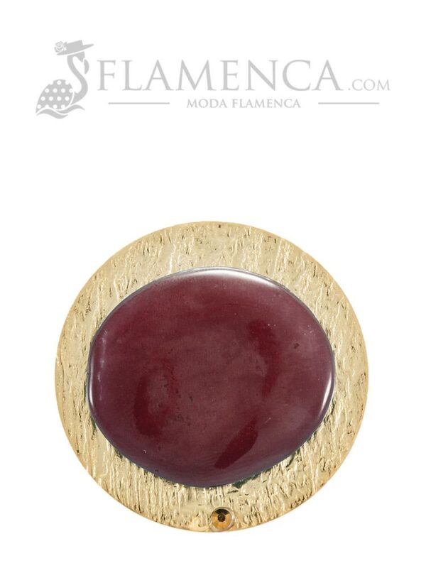 Broche de flamenca de resina cristal maquillaje