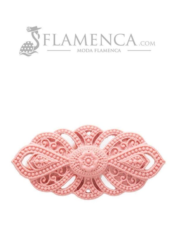 Broche de flamenca de resina maquillaje claro