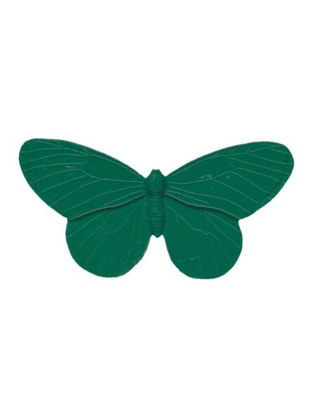 Broche de flamenca mariposa de resina color verde botella - Imagen 1