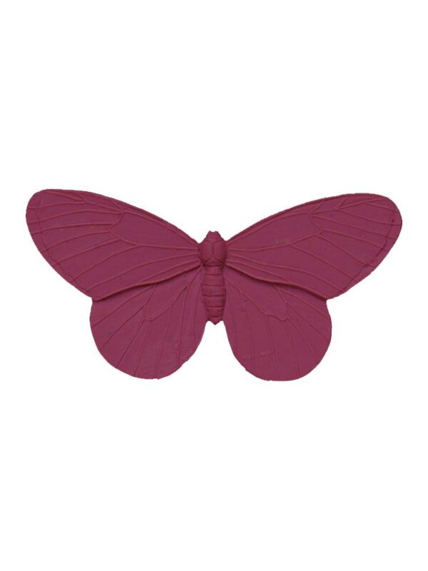 Broche de flamenca mariposa de resina color maquillaje oscuro