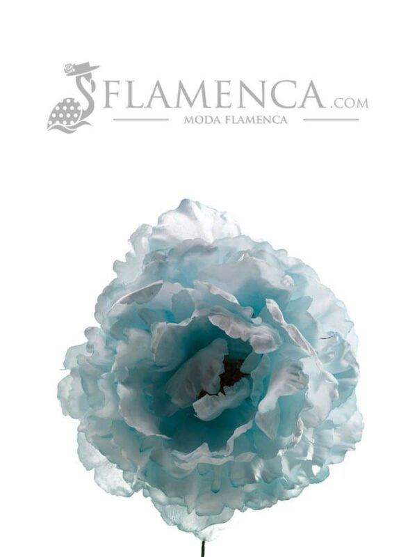 Flamenca flower peony aquamarine pastel