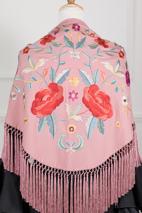 Mantón Amara Rosa Chicle