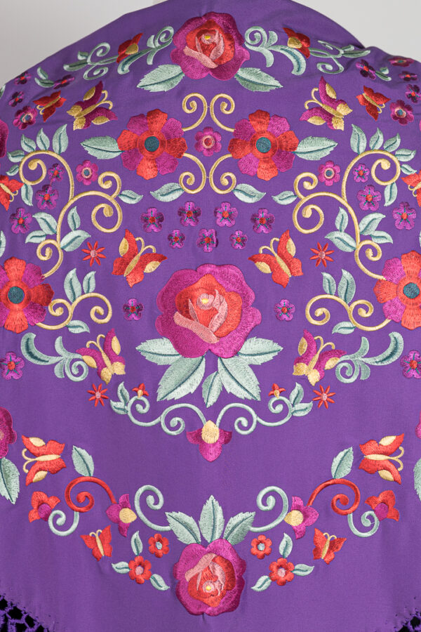 Mantón Rubí Morado
