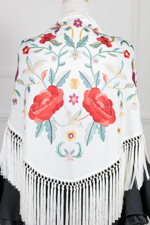 Mantón Amara Blanco